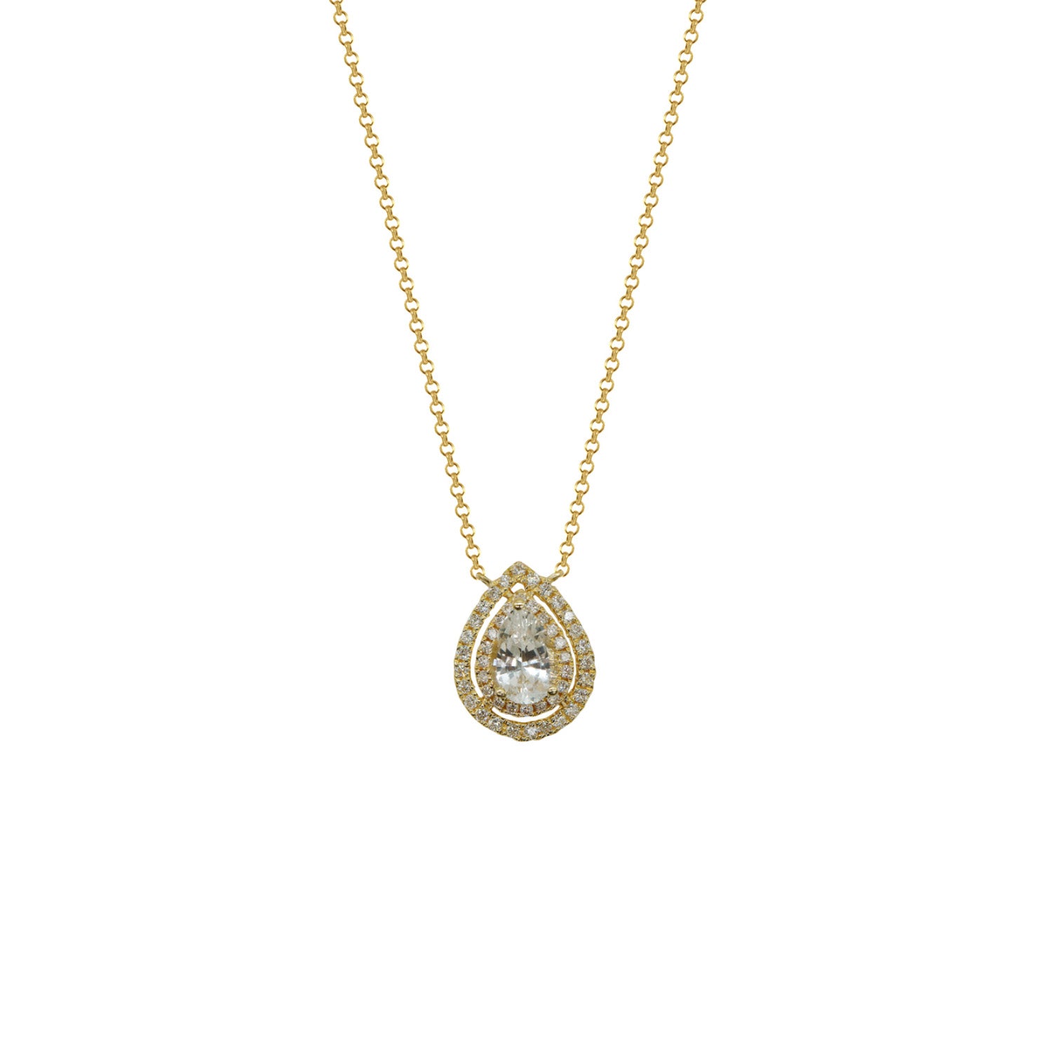 Sapphire and Diamond Necklace