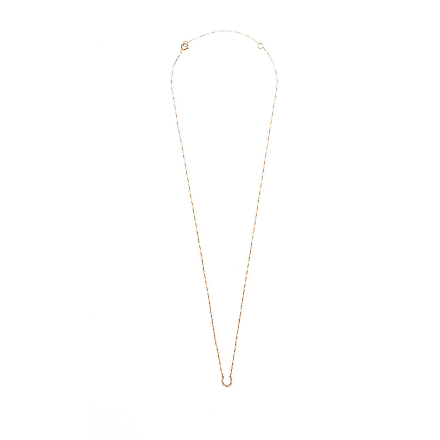 Diamond Horse Shoe Necklace