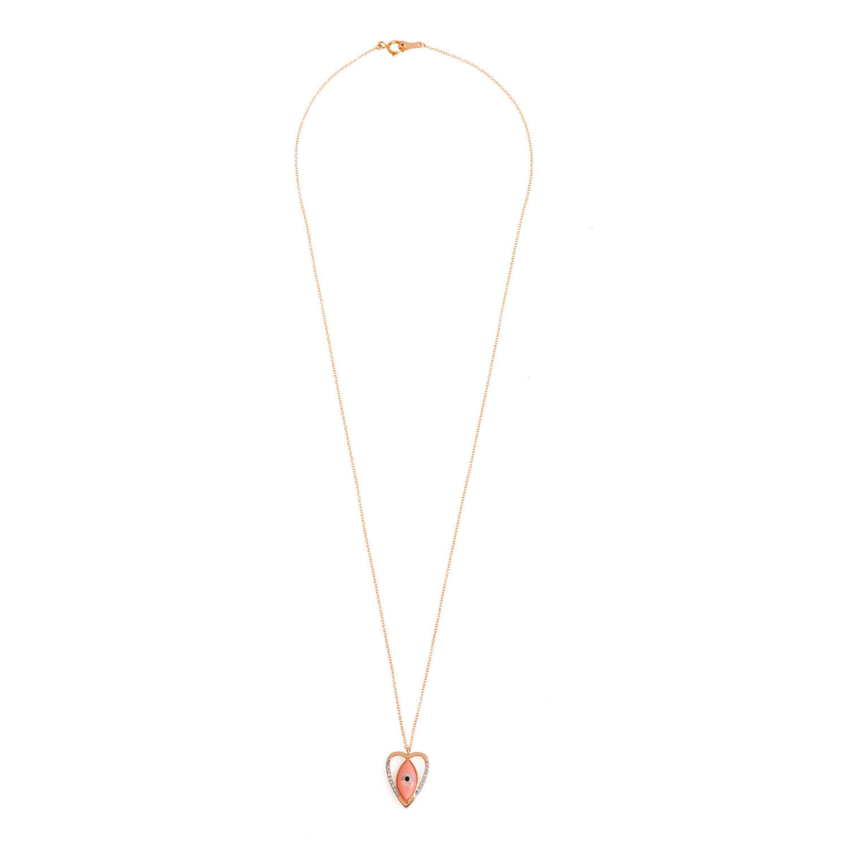 Evil eye necklace. Diamond evil eye necklace. Μάτι κολιέ.