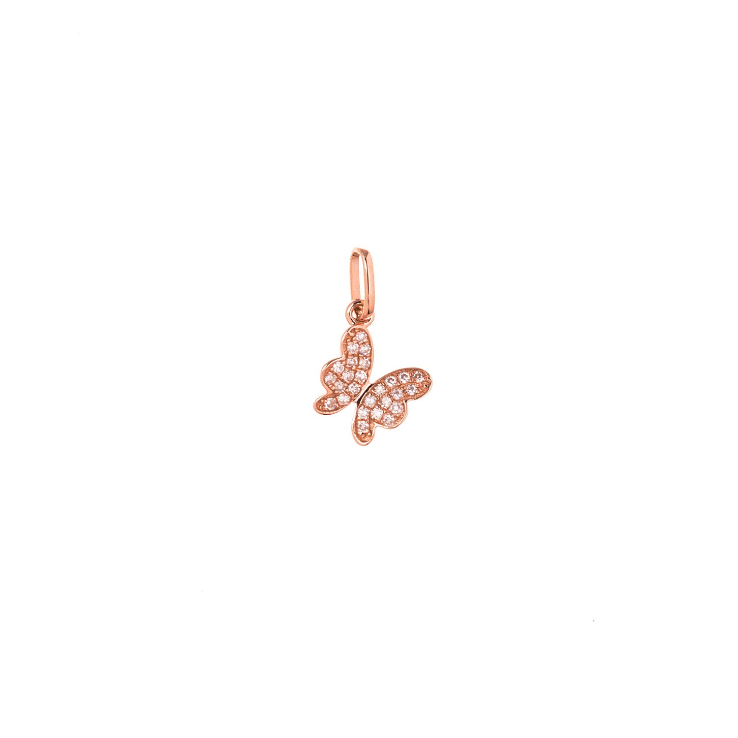 Gold and Diamond Butterfly Pendant