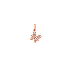 Gold and Diamond Butterfly Pendant
