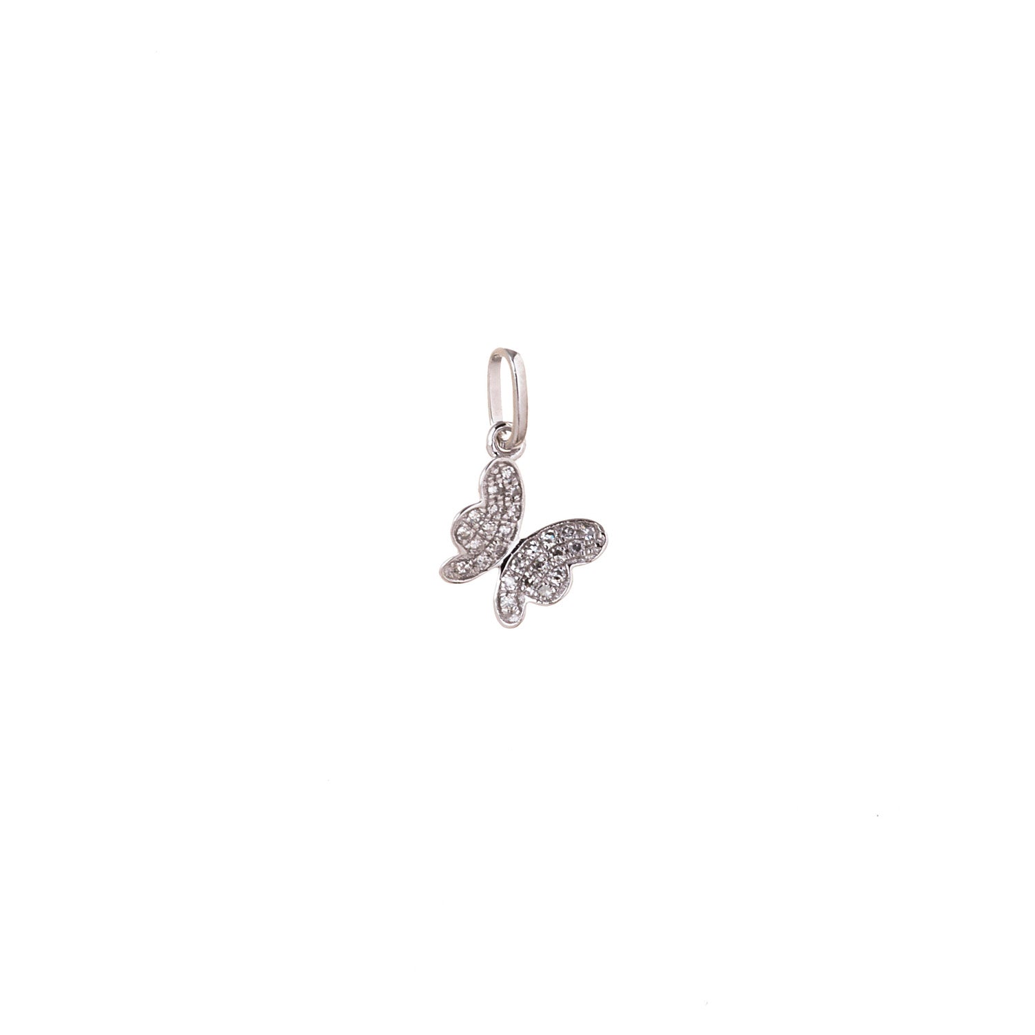 Gold and Diamond Butterfly Pendant