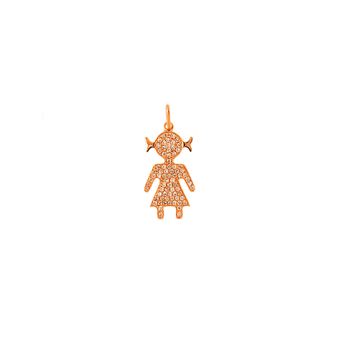 Diamond Covered Girl Pendant