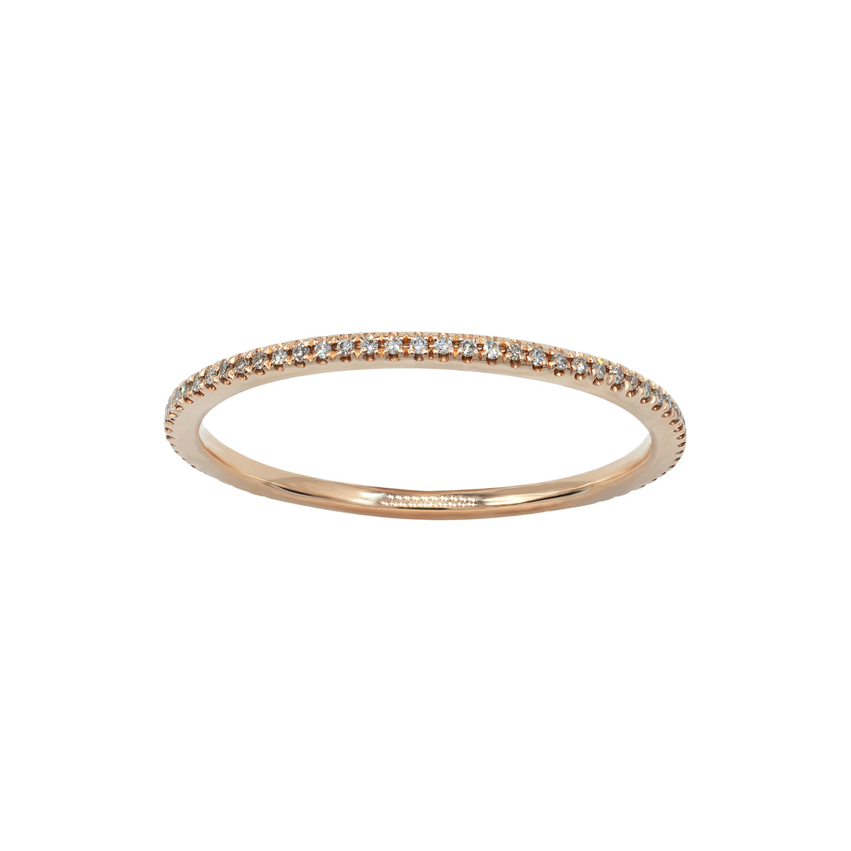 Diamond eternity ring. Thin eternity ring. 