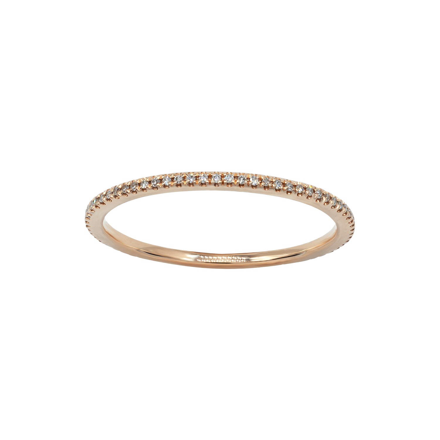 Diamond eternity ring. Thin eternity ring. 