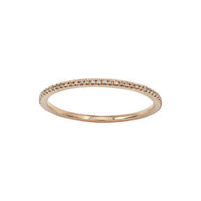 Diamond eternity ring. Thin eternity ring. 