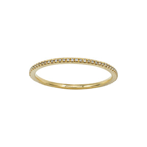 Diamond eternity ring. Thin eternity ring. 