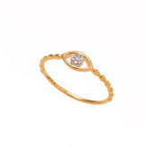 Diamond Evil Eye Ring
